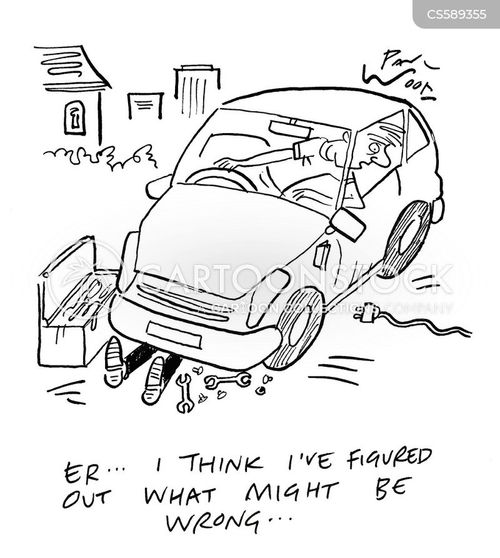 Car Batteries Cartoons and Comics - funny pictures from CartoonStock