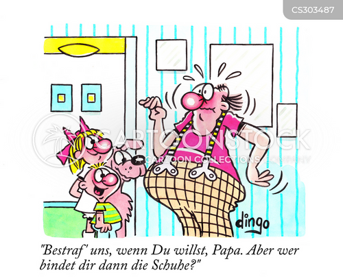 Cartoons und Karikaturen mit Bestrafen