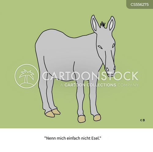 Inscribe Esels Cartoons und Karikaturen mit Esels