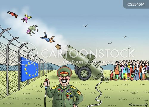Turkey Border Cartoons and Comics - funny pictures from CartoonStock