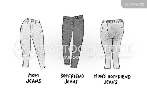 Mom Jeans Cartoons and Comics - funny pictures from CartoonStock