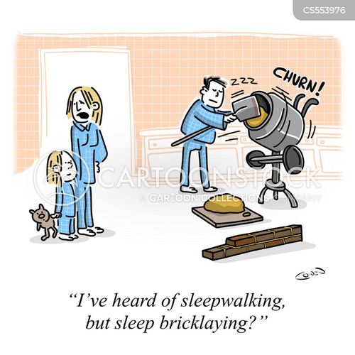 Sleepwalking Cartoons and Comics - funny pictures from CartoonStock