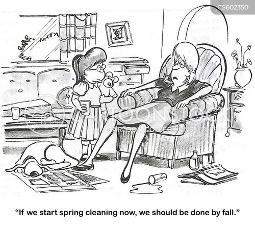 Cleaning Up Cartoons and Comics - funny pictures from CartoonStock