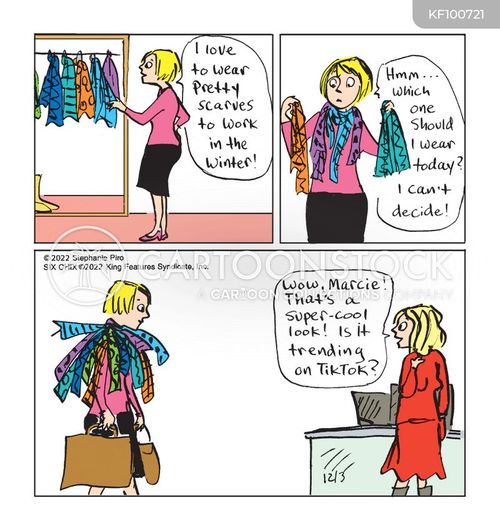 Female Fashion Cartoons and Comics - funny pictures from CartoonStock