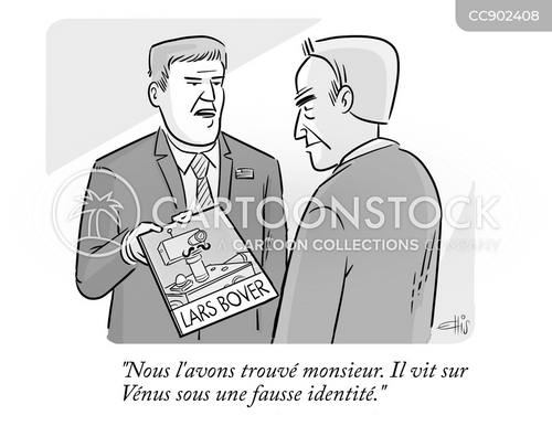 Dessins humoristique et caricaturés avec Fausse Identité