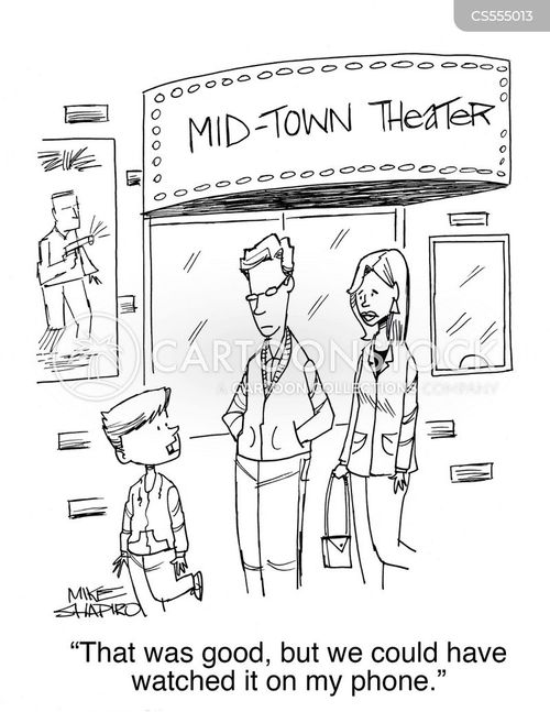 Movie Theatres Cartoons and Comics - funny pictures from CartoonStock