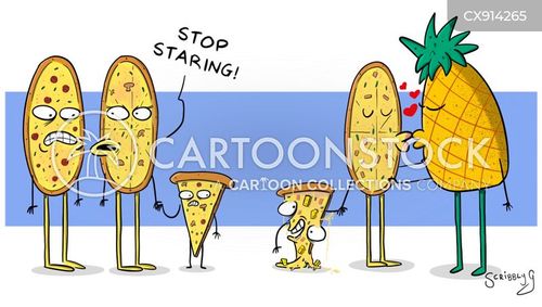 Premium Vector  Funny cartoon character, pizza and pineapple