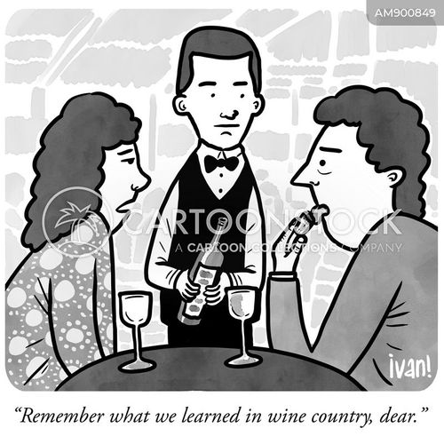 Wine Etiquette Cartoons and Comics - funny pictures from CartoonStock