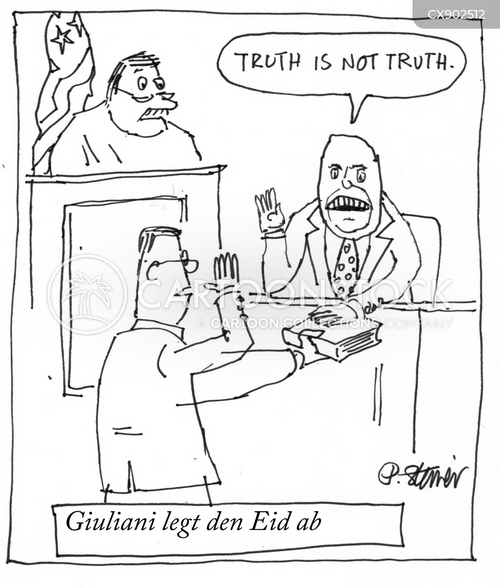Cartoons und Karikaturen mit Eid Auf Der Bibel Schwören