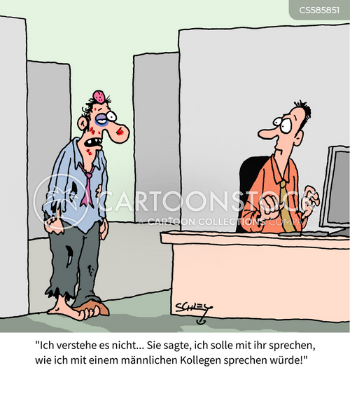 Cartoons und Karikaturen mit Gender Gap
