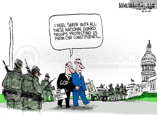 Political Cartoon Riot Riot-gear Cartoons and Comics - funny pictures from CartoonStock