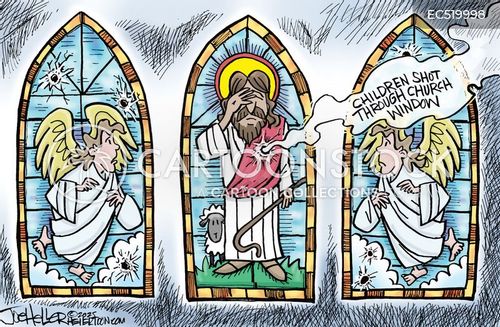Bullet-riddled Window Cartoons and Comics - funny pictures from ...