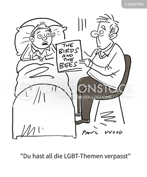 Cartoons und Karikaturen mit Lgbt