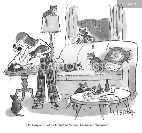 New Yorker Cartoon Katzen