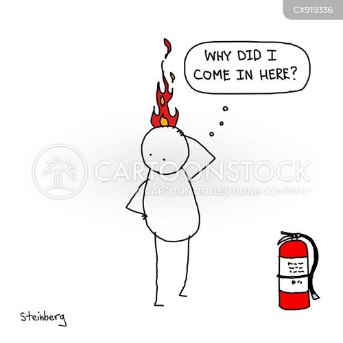 Extinguisher Cartoons and Comics funny pictures from CartoonStock
