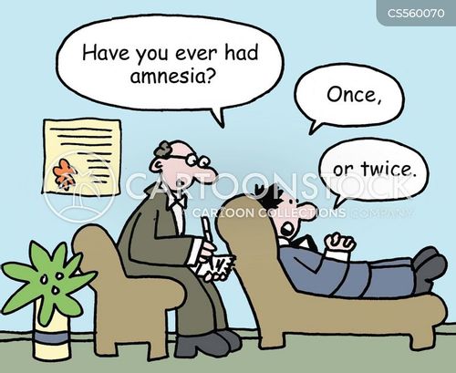 Amnesia Clinic Cartoons and Comics - funny pictures from CartoonStock