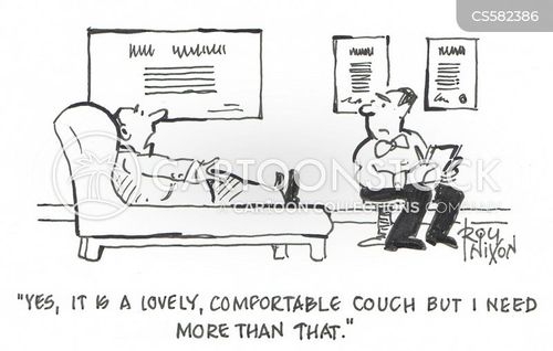 Therapy Couch Cartoons and Comics - funny pictures from CartoonStock