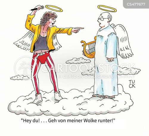 Cartoons und Karikaturen mit Rocker