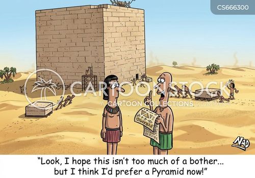 Pyramid Vs Cube Cartoons and Comics - funny pictures from CartoonStock