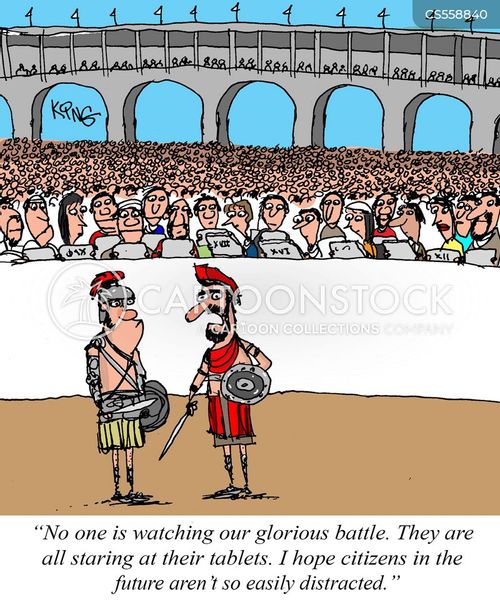 Gladiatorial Combat Cartoons and Comics - funny pictures from CartoonStock