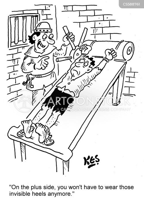 Torture Rack Cartoons and Comics - funny pictures from CartoonStock