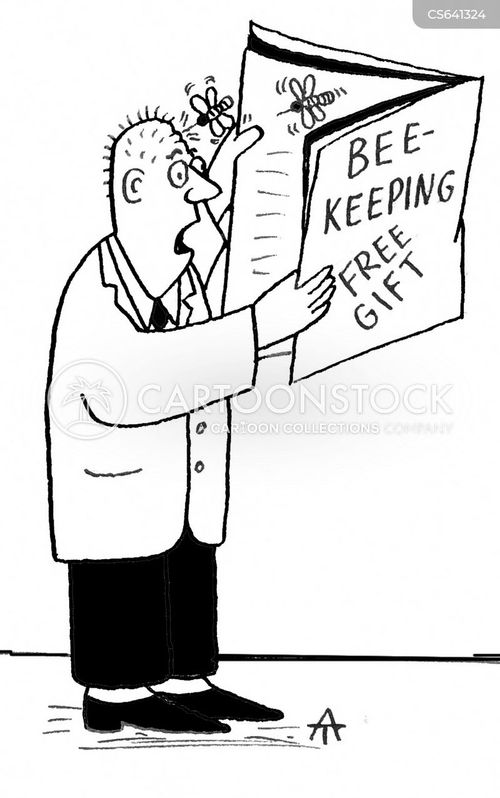 Beekeeping Magazine Cartoons and Comics - funny pictures from CartoonStock