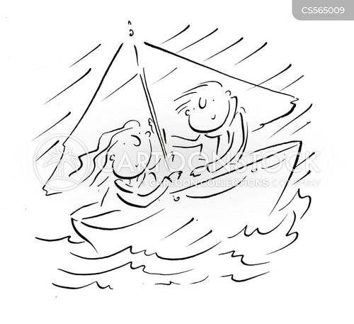 boat trip cartoon with sailing and the caption Sailing Boat by Rosie Brooks