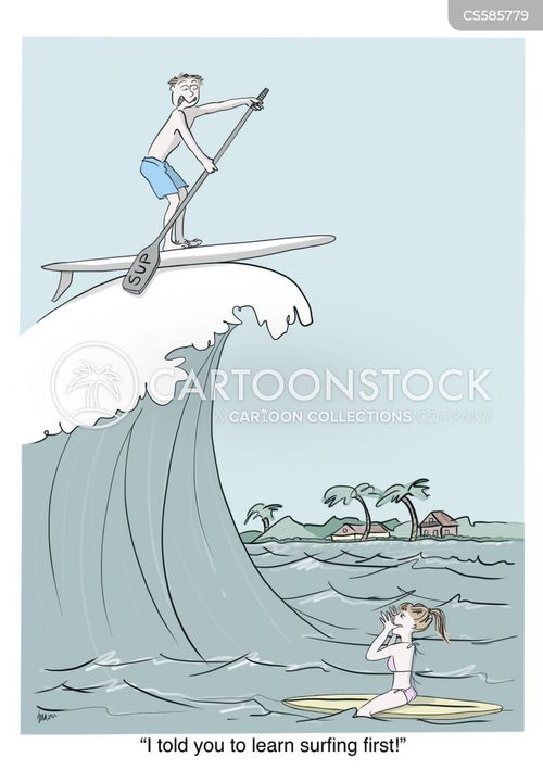 Paddleboard Cartoons and Comics - funny pictures from CartoonStock