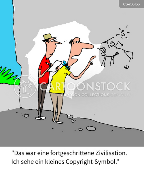 Copyright Example Cartoon Cartoons und Karikaturen mit Copyright-symbole
