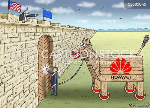 Huawei 5g Cartoons and Comics - funny pictures from CartoonStock