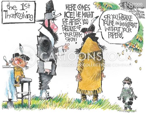 Thanksgiving Immigration Satire Cartoons and Comics - funny pictures ...