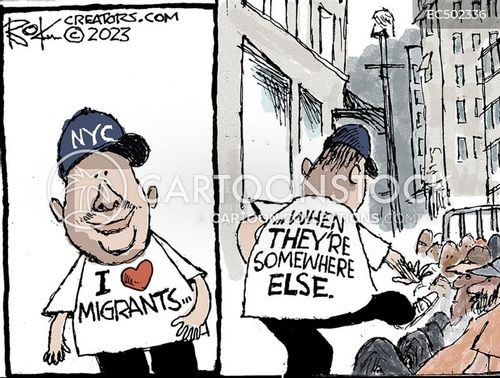 Migrant Reception Cartoons and Comics - funny pictures from CartoonStock