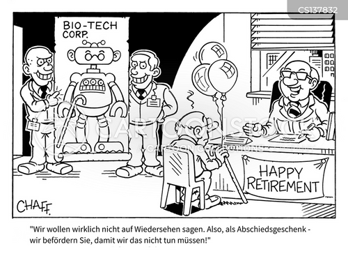 Cartoons und Karikaturen mit Abschied Nehmen