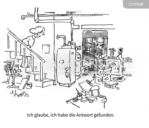 Cartoons und Karikaturen mit Radonlecks