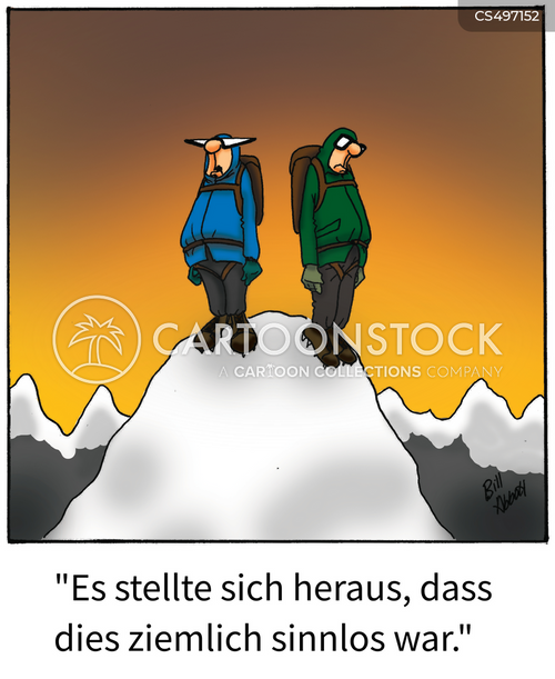 Cartoons und Karikaturen mit Extreme Herausforderung