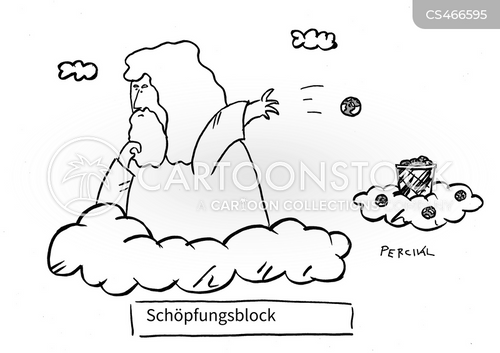 Der Block Cartoon Cartoons und Karikaturen mit Kreativer Block
