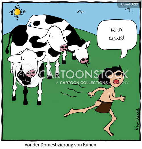 Cartoons und Karikaturen mit Domestiziertes Rind