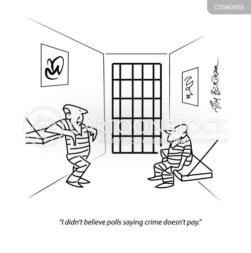 Crime Doesn't Pay Cartoons and Comics - funny pictures from CartoonStock