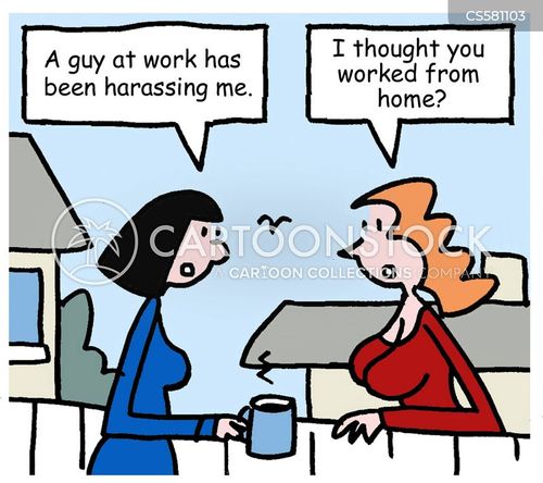 sexual harassment cartoons at workplace