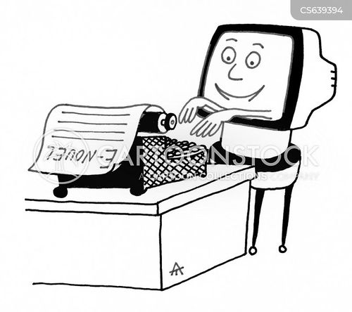 Electronic Novel Cartoons and Comics - funny pictures from CartoonStock
