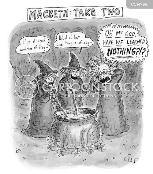 macbeth witches drawing