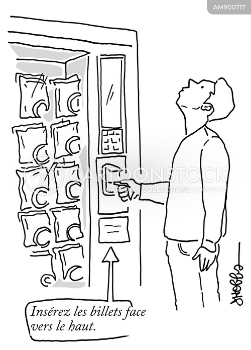 Dessins humoristique et caricaturés avec Distributeur Automatique