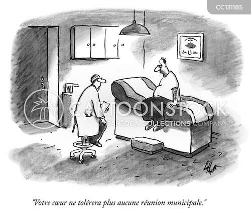 Dessins humoristique et caricaturés avec Procédures Cardiaques