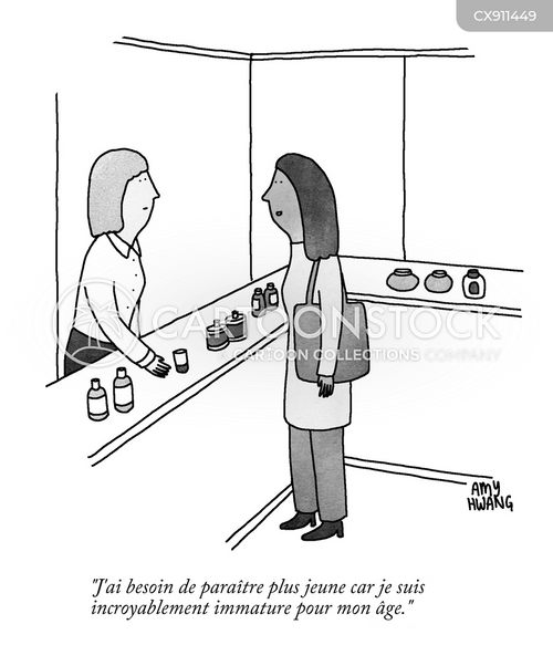 Dessins humoristique et caricaturés avec Procédures Cosmétiques