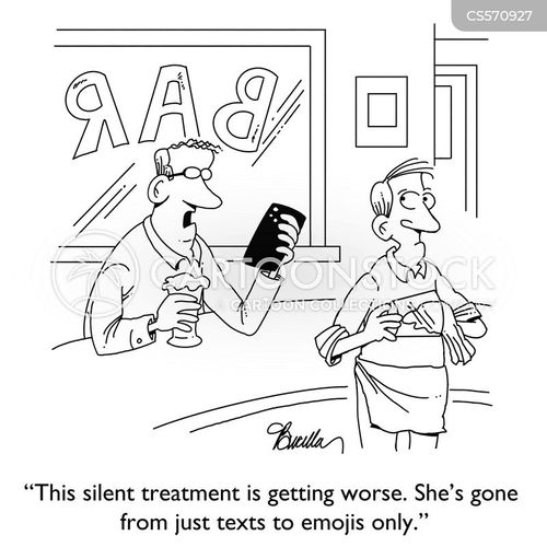 Silent-treatment Cartoons and Comics - funny pictures from CartoonStock
