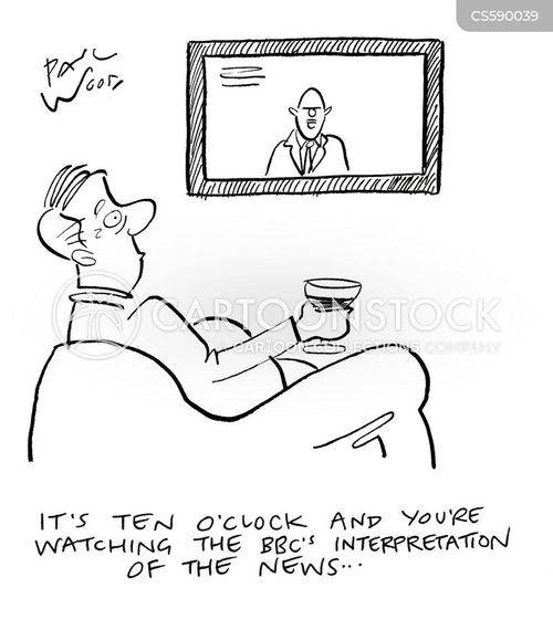 Ten O'clock News Cartoons and Comics - funny pictures from CartoonStock