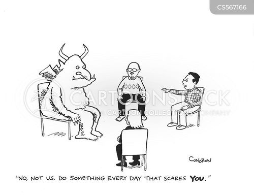 Fear Management Cartoons and Comics - funny pictures from CartoonStock