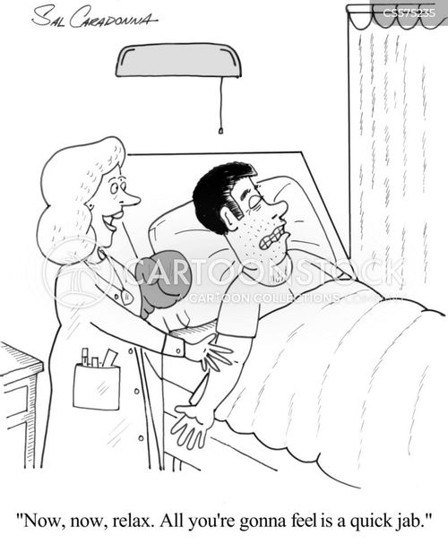 angry hospital patient cartoon