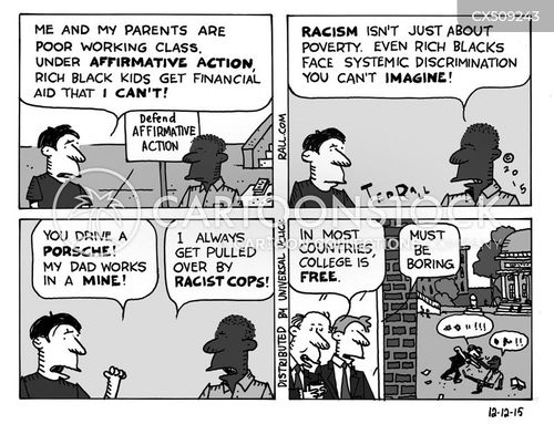 Racial Quotas Cartoons and Comics - funny pictures from CartoonStock