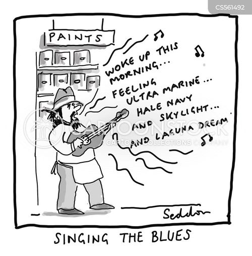 Singing The Blues Cartoons and Comics - funny pictures from CartoonStock